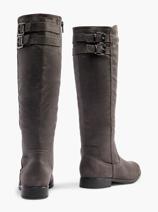 Graceland Knee high boot Grey 100232 4