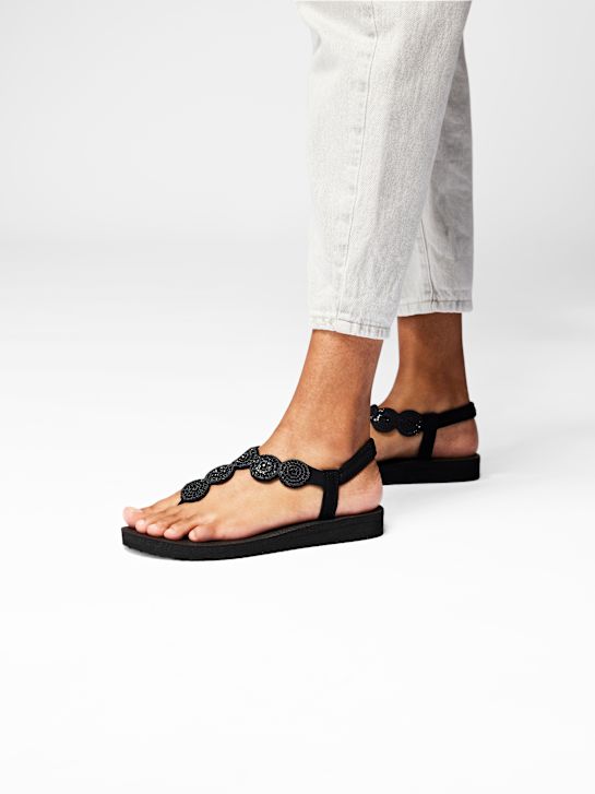 Skechers Sandalen-Zehentrenner Schwarz 10404 7