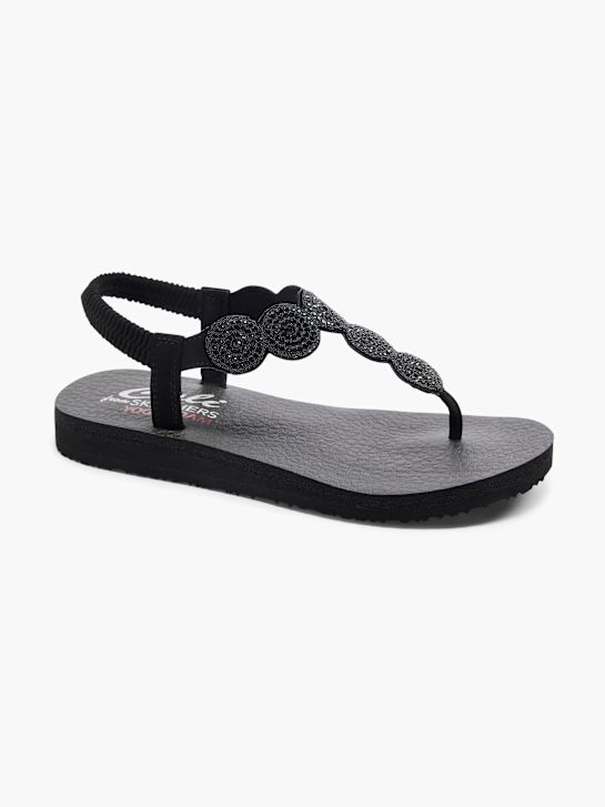 Skechers Sandály s oddělovačem prstů Černá 10404 6
