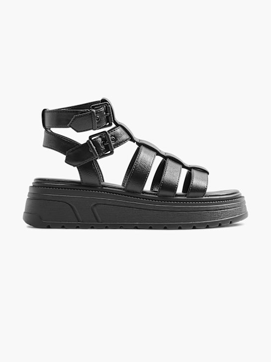 Catwalk Sandale s petom Crna 3247 1