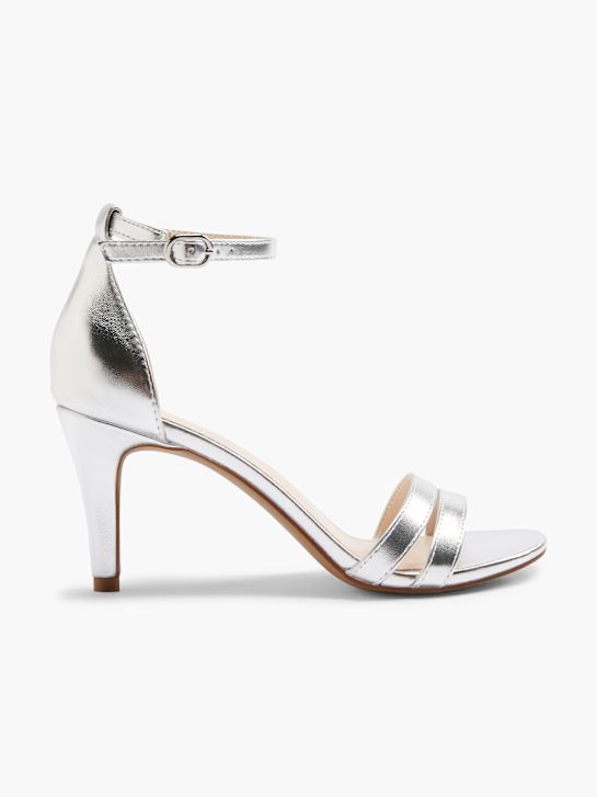 Graceland Højhælet sandal Sølv 28315 1