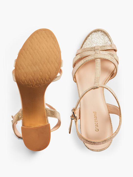 Graceland Heeled sandal Gold 5095 3