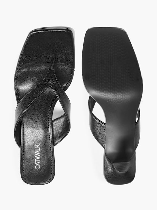 Catwalk Sandal med tå-split Sort 7805 3