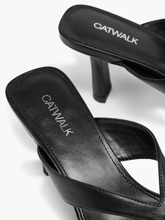 Catwalk Sandal med tå-split Sort 7805 5