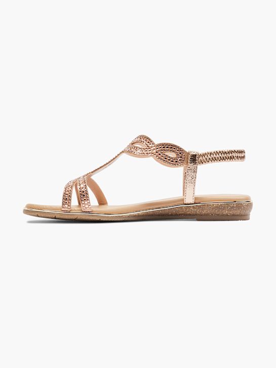 Catwalk Sandal Metalik Pembe 70177 2