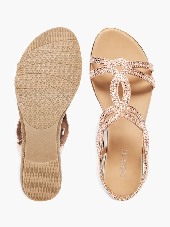 Catwalk Sandal Metalik Pembe 70177 3
