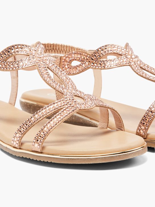 Catwalk Sandal Metalik Pembe 70177 5