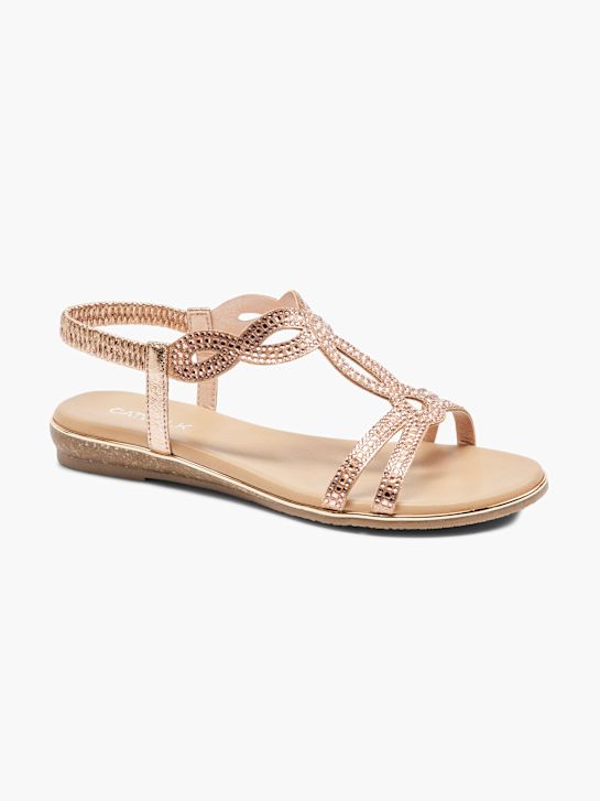 Catwalk Sandal Metalik Pembe 70177 6
