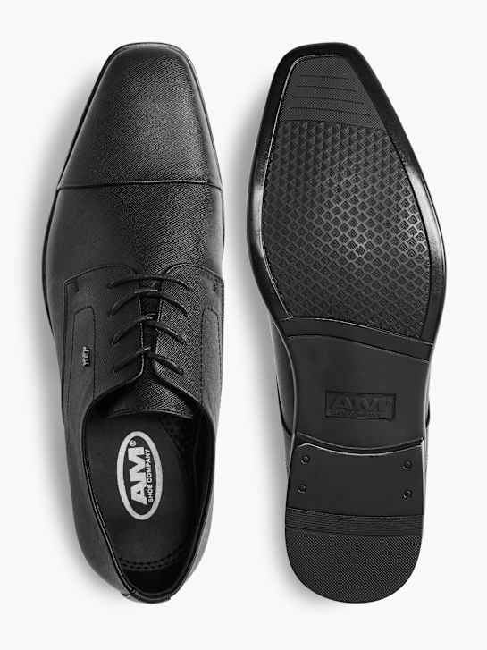 AM SHOE Společenská obuv Černá 694 3