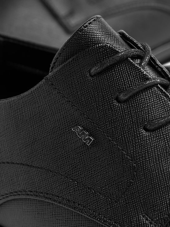 AM SHOE Businessschuh Schwarz 694 5