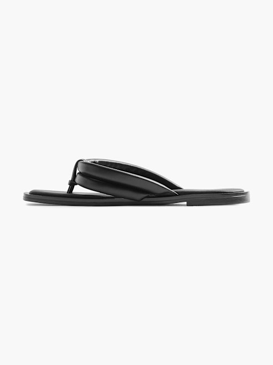 5th Avenue Sandal med tå-split Sort 2334 2