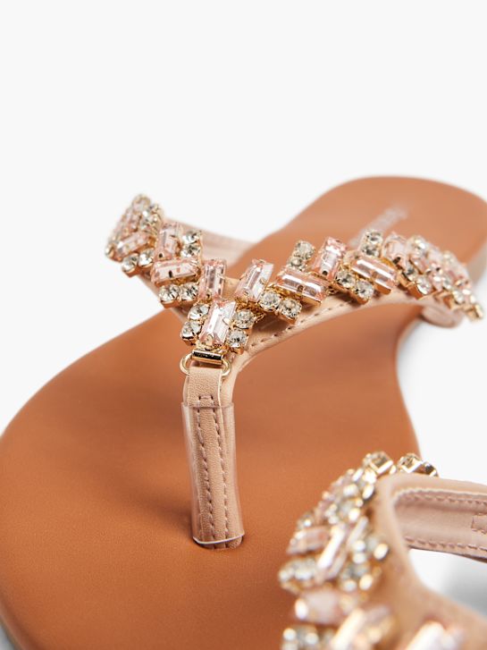 Graceland Sandal med tå-split Beige 4184 5