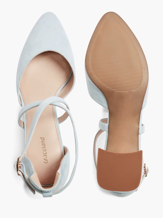 Graceland Strapped heel Light blue 2348 3
