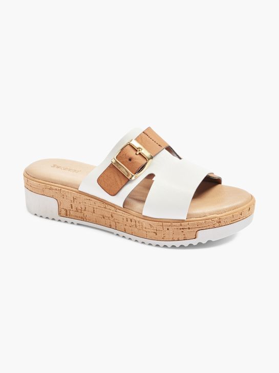 Graceland Chinelo com palmilha alta Branco 20968 6