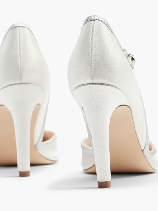 Catwalk Pump med spänne Vit 33416 4
