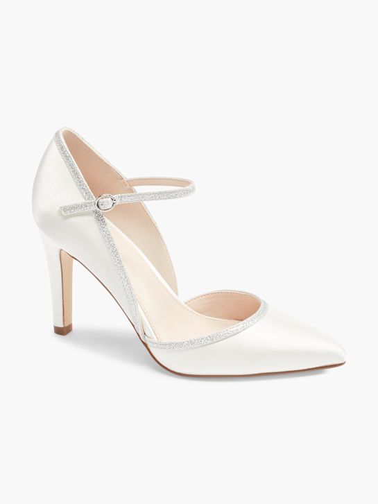 Catwalk Pump med spänne Vit 33416 7