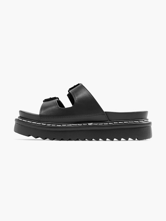 Catwalk Chinelo com palmilha alta Preto 19598 2