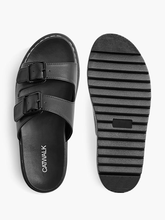 Catwalk Chinelo com palmilha alta Preto 19598 3