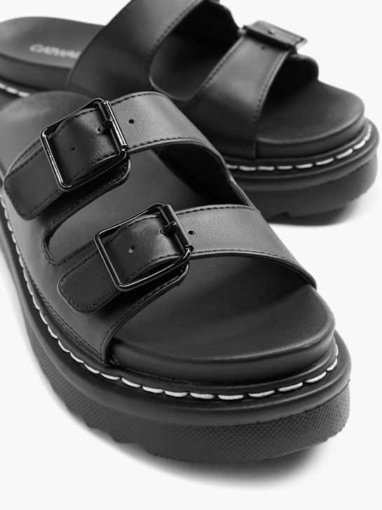Catwalk Chinelo com palmilha alta Preto 19598 5