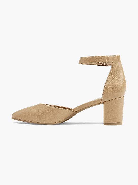 Graceland Tacones con hebilla Beige 19868 2