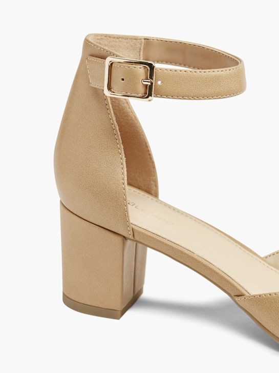 Graceland Tacones con hebilla Beige 19868 5