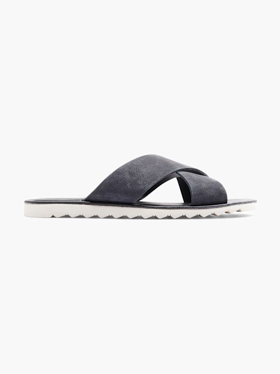 AM SHOE Slip in sandal Mørkeblå 2360 1