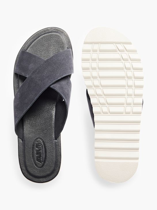 AM SHOE Slip in sandal Mørkeblå 2360 3