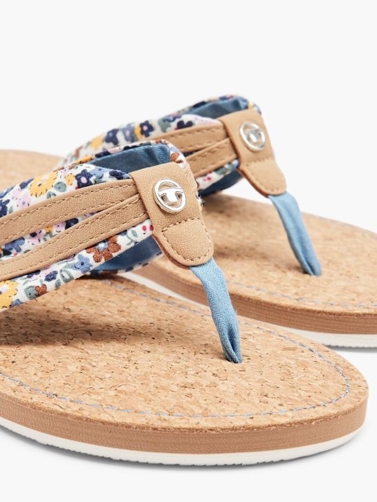 TOM TAILOR Sandal med tå-split Blå 2368 5