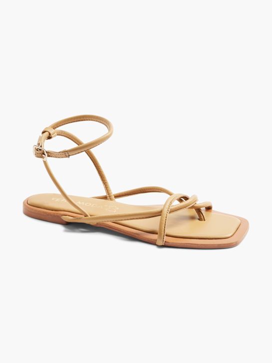 Vero Moda Sandále s oddeľovačom prstov Béžová 3315 6