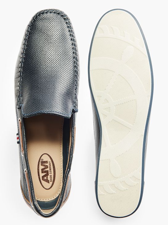 AM SHOE Mokassin Blau 19886 3