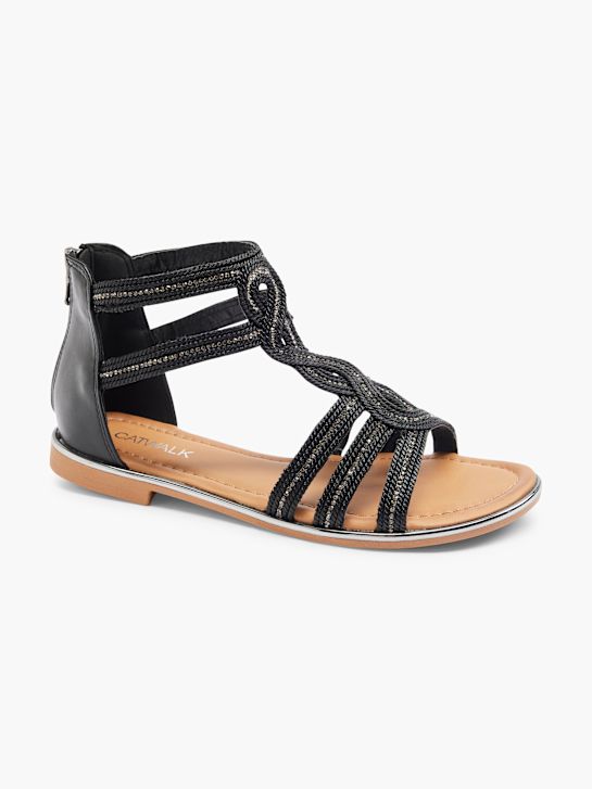 Catwalk Sandale Schwarz 2403 6