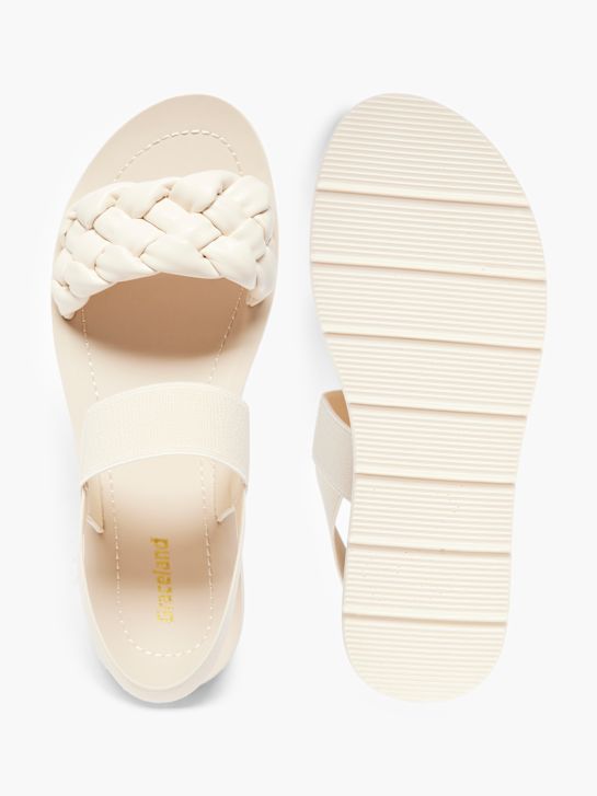 Graceland Sandalias Crema 1474 3