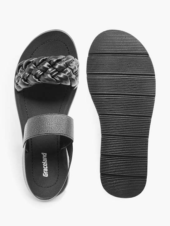 Graceland Sandalias Negro 748 3