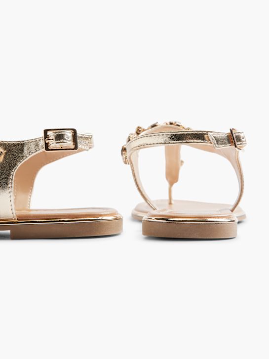 Graceland Sandalias de dedo Oro 1475 4
