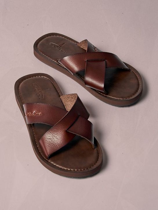 Blue Fin Sandal Brown 88825 6