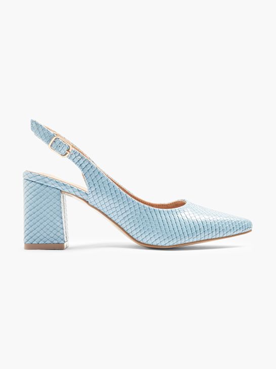 Catwalk Slingback pump Blå 761 1
