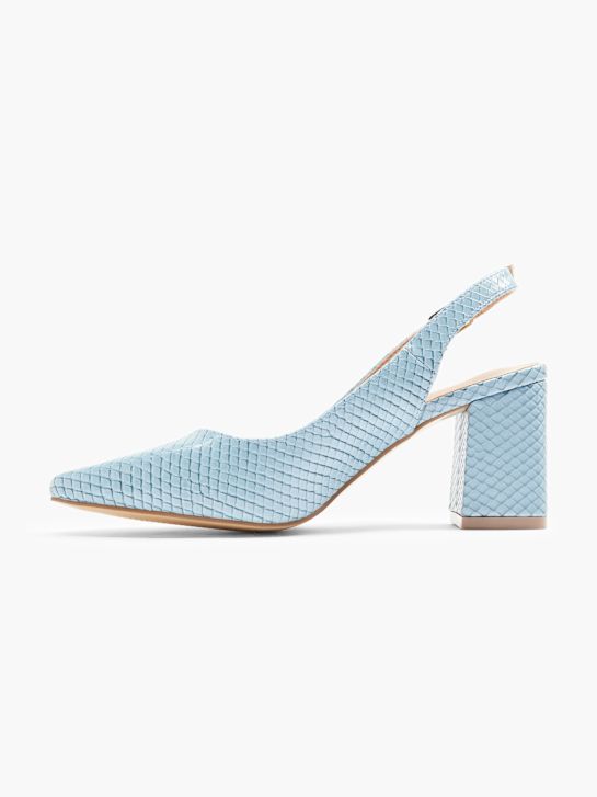 Catwalk Slingback pump Blå 761 2