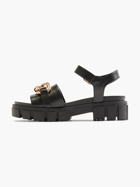 Catwalk Sandál na opätku Čierna 6981 2