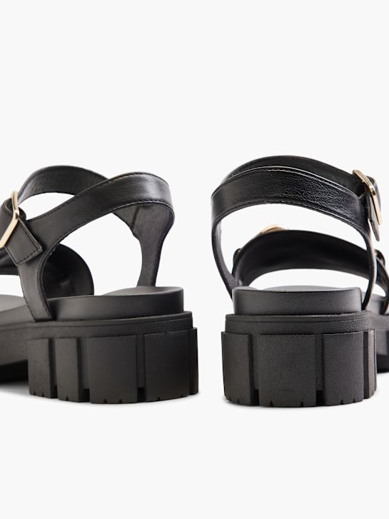 Catwalk Sandale cu toc Negru 6981 4