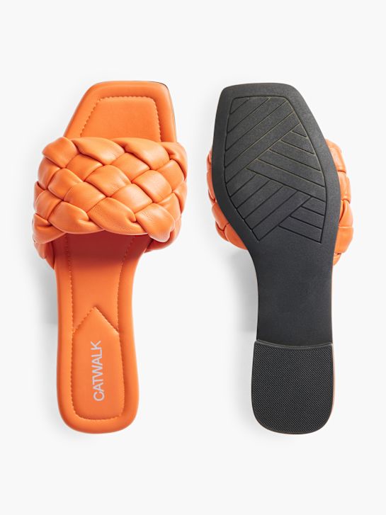 Catwalk Flache Pantolette Orange 20972 3