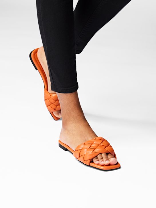 Catwalk Flache Pantolette Orange 20972 6
