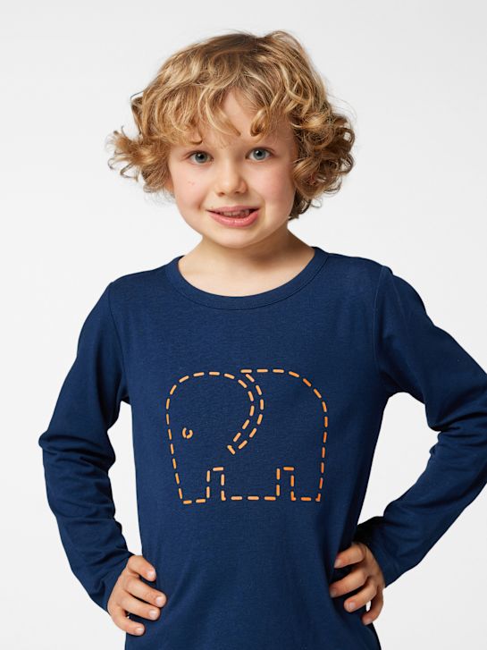 elefanten Longsleeve Blau 36552 3
