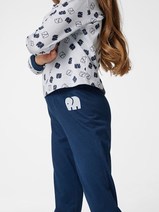 elefanten Nachtwäsche Blau 36371 7