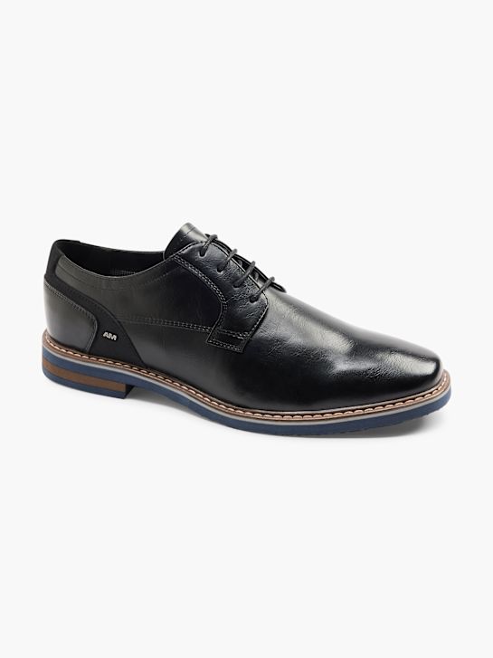 AM SHOE Poslovne cipele Crna 1533 6