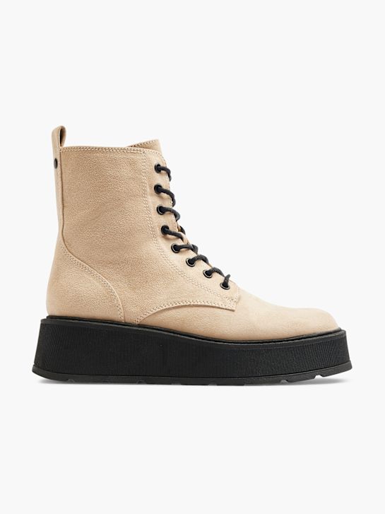 Catwalk Bota con cordones Crema 17058 2