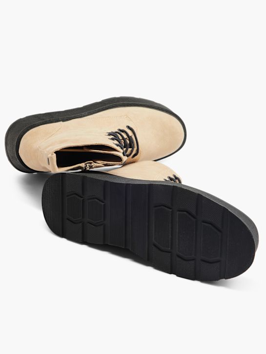 Catwalk Bota con cordones Crema 17058 3