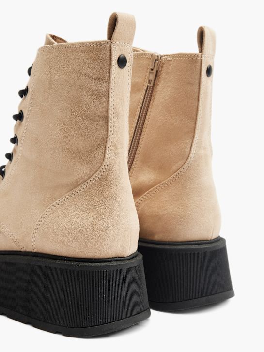Catwalk Bota con cordones Crema 17058 5