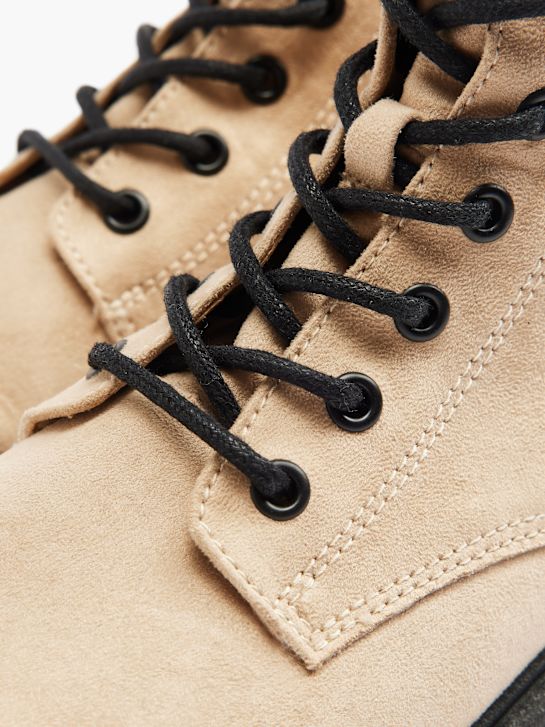 Catwalk Bota con cordones Crema 17058 4