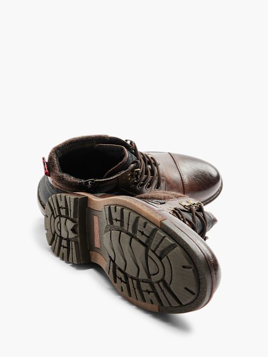 AM SHOE Botki sznurowane Brązowy 3439 3