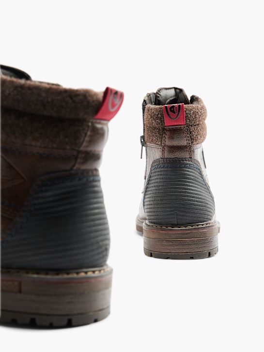 AM SHOE Botki sznurowane Brązowy 3439 4